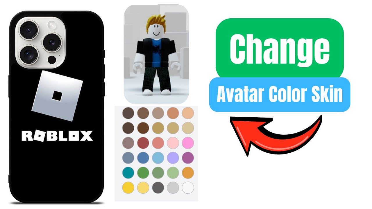 How To Change Roblox Avatar Skin Color - YouTube