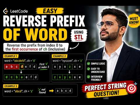 Reverse Prefix of Word | LeetCode Easy | String + STL | C++