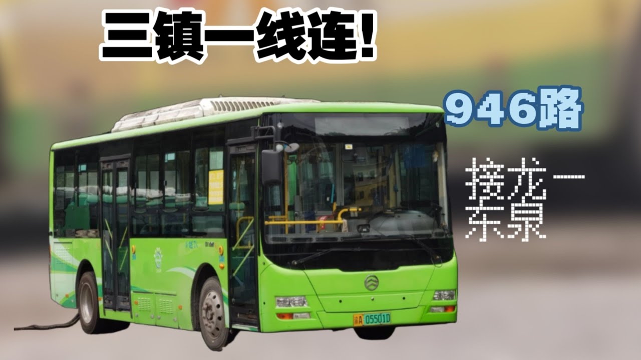 【三镇一线连】狗也会自己坐公交？重庆公交946路（接龙老车站—东泉客运站）全程原声原速 前方展望