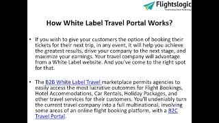 White Label Travel Portal Development