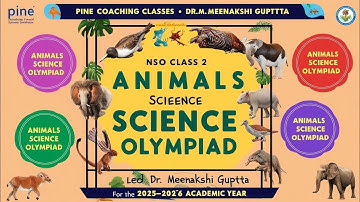 SOF NSO Class-2 | 2025-2026 | Chap-2 | Animals | Science Olympiad | Explanation | MTG