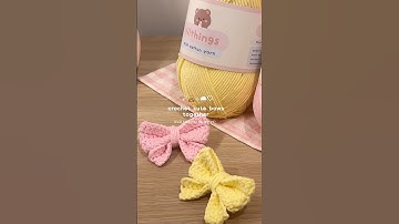 crochet bow beginner tutorial🎀