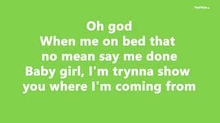 Burna Boy - SECRET (feat. Jeremih and Serani) -  LYRICS VIDEO