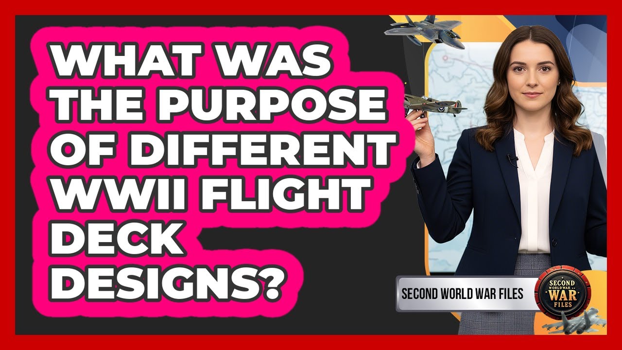 What Was The Purpose Of Different WWII Flight Deck Designs?