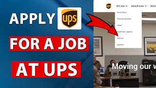 Famous How to Apply For a Job at UPS - Get a Job at UPS Profile