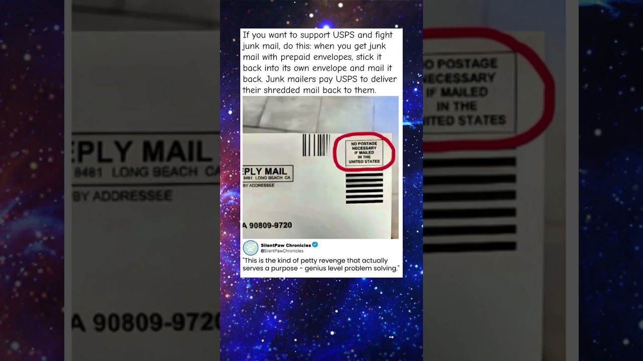 Genius Way to Fight Junk Mail While Supporting USPS   Why Didn't I Think of This?"