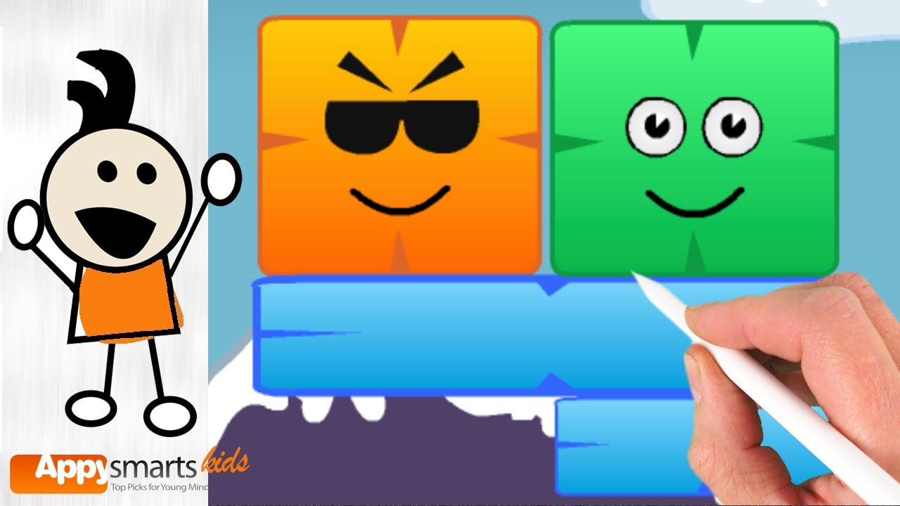 Orange Blocks and Shapes Logic Puzzle Game for School Kids - Gameplay by Appysmarts Kids