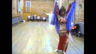 Jill Chartell. Dance 2. Summer 2007. Class Demonstration With Veil And A Little Saaidi..wmv