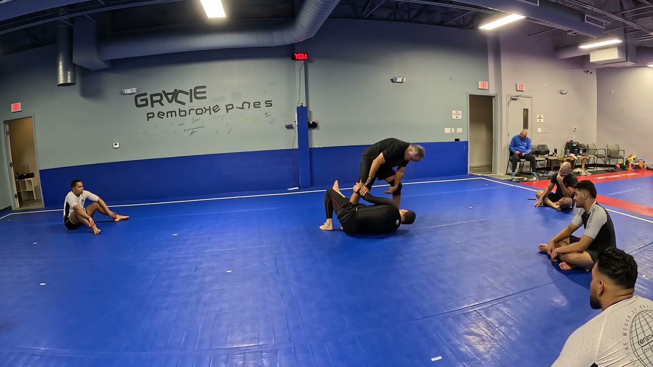 Reverse de la Riva - counter side control pressure 