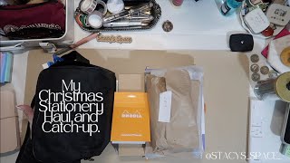 Catch up and Christmas Haul | Where Have I Been?! | Stationery Haul