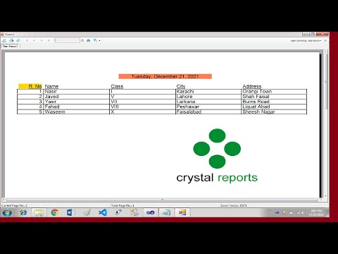How to create Crystal Report - Step by Step by Technical Aroushay
