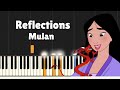Reflections - Disney's Mulan | Piano Tutorial