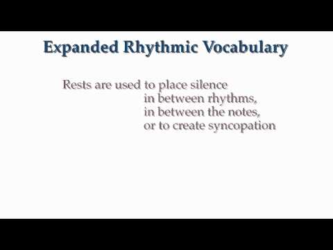 Fundamentals Lesson 10.12: Rhythm - Expanded Vocabulary