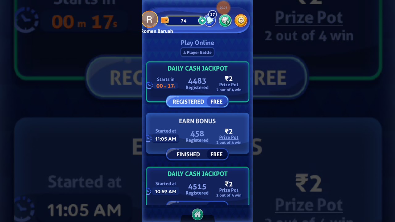 Ludo gameplay with earning money - YouTube