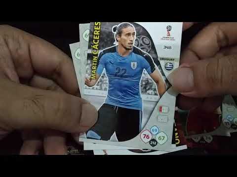 UNPACKING 3 packs of adrenalyn xl world cup 2018 and 2 packs of