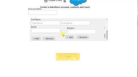 Create multiple contacts and cases in Salesforce usign a form