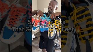 5 LACE SWAPS THAT GO CRAZY ON FEET 👀🔥 #shorts #sneakers #lace #laceswap #onfeet #trending #shoes