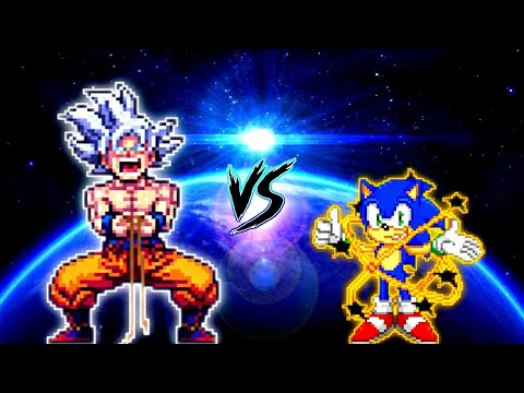 Mastered Ultra Instinct Goku VS Sonic Chaos V4 (all form) in Mugen ...