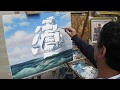 Как написать парусник маслом. Oilcolorpainting.Timelapse. Морской пейзаж маслом.