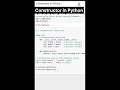 Constructor in Python programming #viral #pythonprogramming #shortvideo
