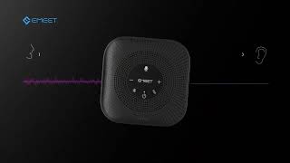 EMEET Speakerphone Wireless Conference Speaker 360° Voice Pickup
