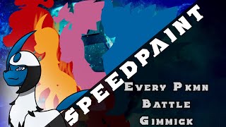 Every Pokemon Battle Gimmick Speedpaint