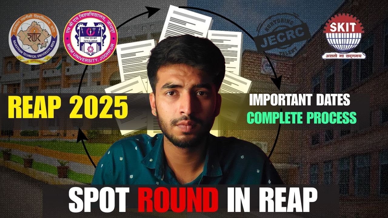 REAP 2025 Spot Round Full Details 🔥 | Important Dates & Process Explained!