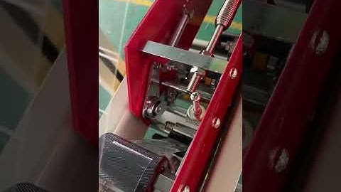 Sealing tape roll winding training video on box carton tape sealing machine