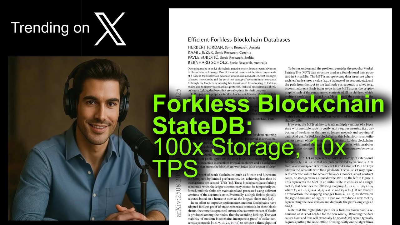Forkless Blockchain StateDB: 100x Storage, 10x TPS