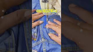 Sew an invisible zipper on the ripped jeans #handsewing #lifetips #sewingtutorial #sewingskills