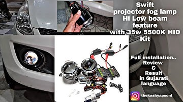 Swift | IPH bixenon Projector fog LIGHT with Hi Law feature, 35w 5500k HID H8 | Kashyap Soni | KLog