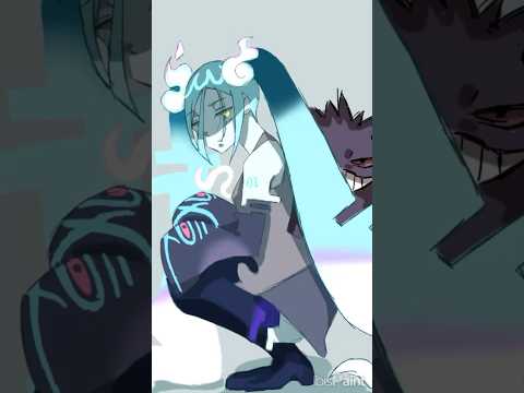初音ミクとゲンガー2 #ボカロ #vocaloid #初音ミク #ポケットモンスター #ポケモン #ゲンガー