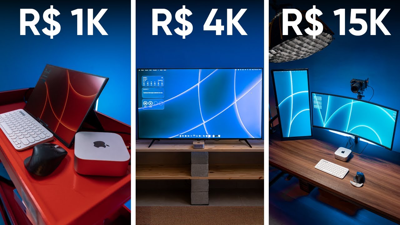 Testei 3 setups com o Mac Mini M4 e só um realmente vale a pena! - YouTube