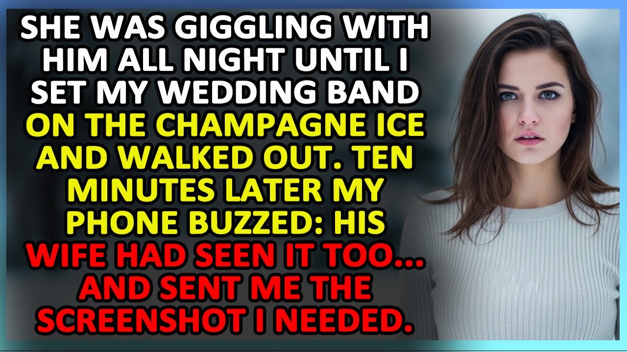She Was GIGGLING WITH HIM All Night Until I Set My Wedding Band On The Champagne Ice   Drama Story