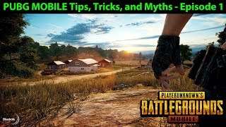 PUBG Mobile Tips, Tricks, and Myths Episode 1 | Swimming Backwards = FASTER | New 4X-8X Scope