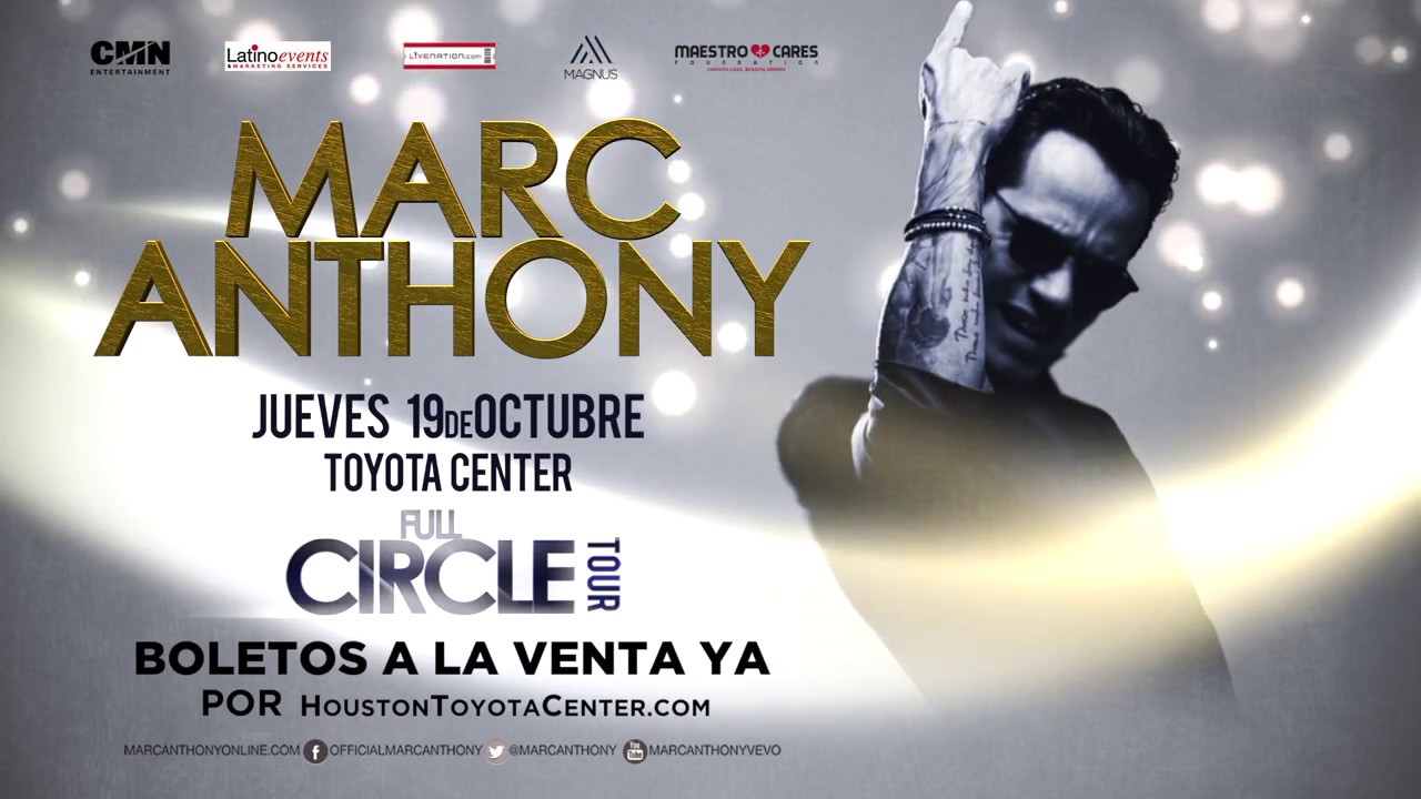 Marc Anthony - Houston - Toyota Center - YouTube