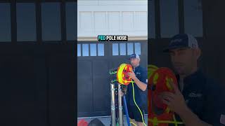 Learn the exact solar panel cleaning equipment setup, including RODI systems and water-fed poles.