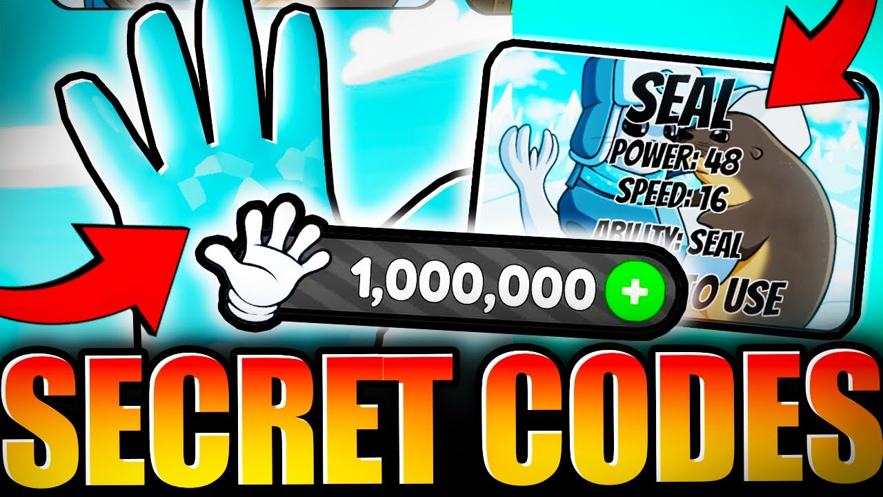 SLAP BATTLES SEAL GLOVE UPDATE *SECRET* CODES! ROBLOX - YouTube