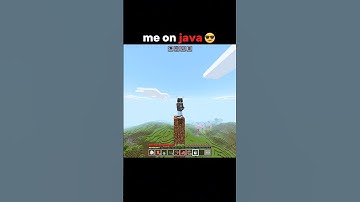 BEDROCK VS JAVA 🔥 #minecraft