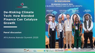 De Risking Climate Tech   How Blended Finance Can Catalyze Growth (Panel discussion)