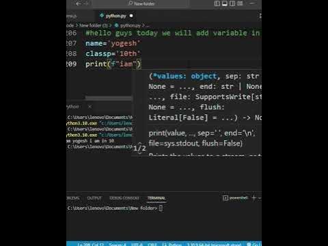 how to add two variable|| #shorts #pythoncoding - YouTube