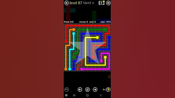 How To Solve Flow Free Jumbo Rainbow Pack Level 87 12x12 Board Walk Through Solution Walkthrough