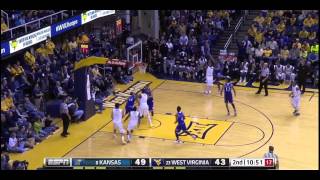 NCAAB 2014 15 Kansas at West Virginia 720p60fps