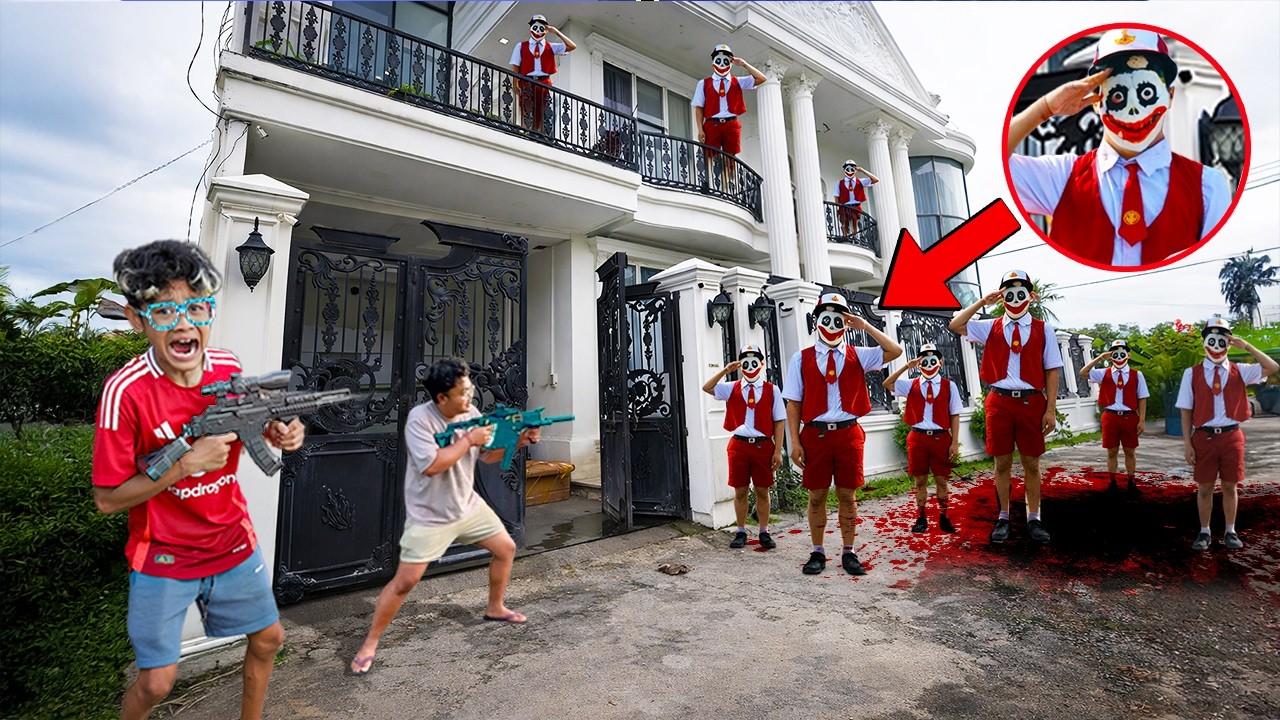 RUMAH BOCIL DI KEPUNG PASUKAN ANAK SD UPACARA YANG MENGAMUK!!! TERJADI PERTEMPURAN SENGIT!