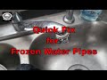 What To Do When Water Pipes Freeze