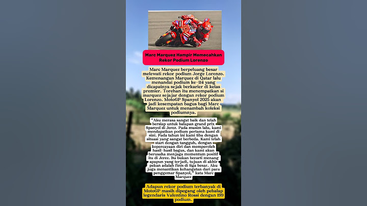 marc marquez hampir pecahkan rekor podium lorenzo #marcmarquez #motogp #sports #viralvideo #fyp