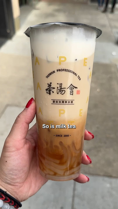 Is there milk in milk tea?