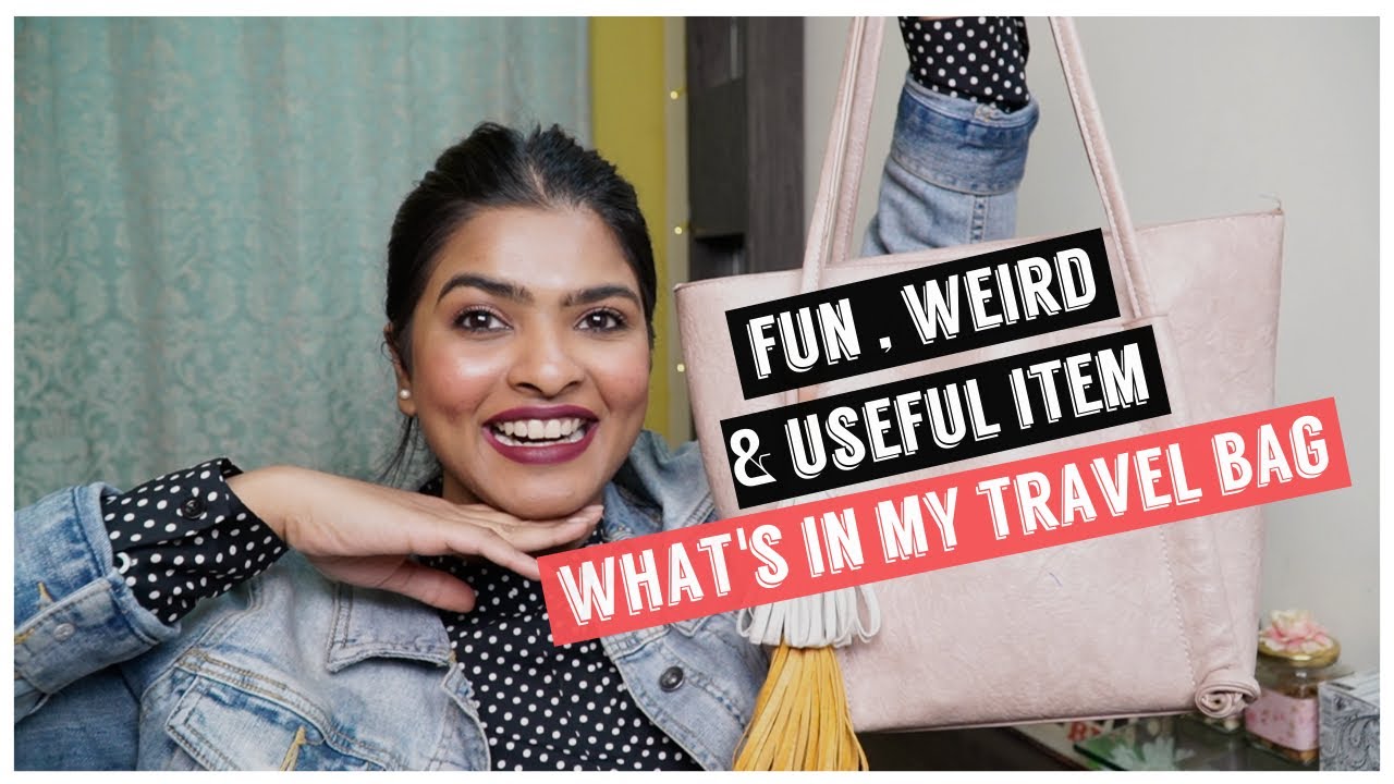 One Day of Travelling What's In my Hand Bag Makeup / Skin care & more 100kweekwithshalini