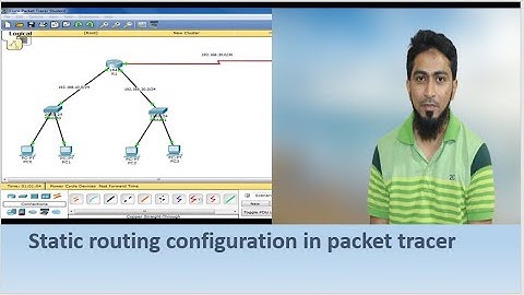 Static routing configuration in packet tracer