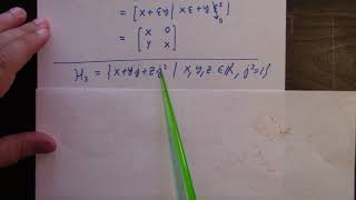 Complex: matrix representative of dual number, advice on H3, 9-1-18